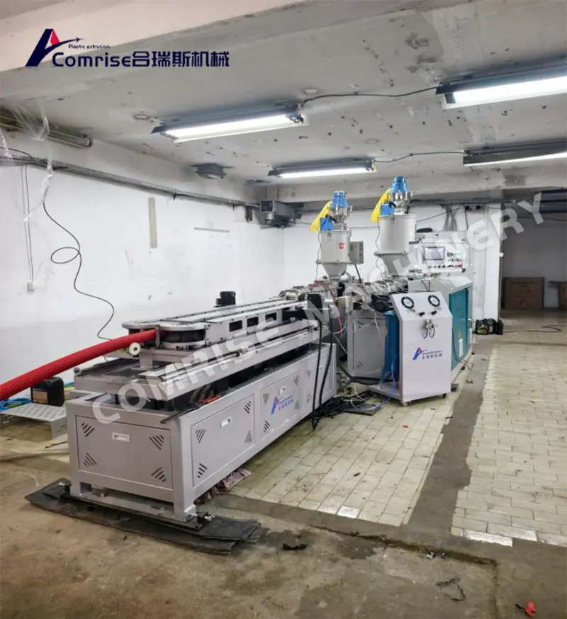 Satu/Double Wall Corrugated pipe Machine Selesai Percubaan di Eropah Satu/Double Wall Corrugated pipe Machine Selesai Percubaan di Eropah